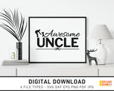 Awesome Uncle - SVG Digital Download