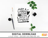 Just A Woman Building Her Craft Empire 2 - SVG Digital Download