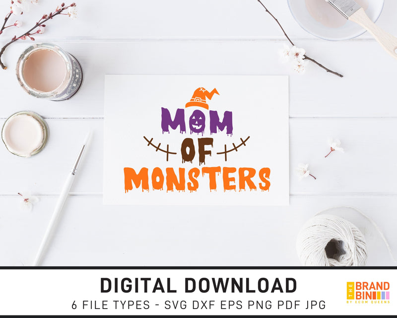 Mom Of Monsters - SVG Digital Download
