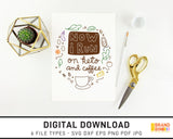 Now I Run On Keto And Coffee - SVG Digital Download