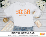 Yoga O'Clock - SVG Digital Download