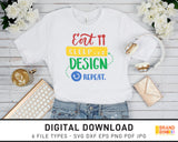 Eat Sleep Design Repeat - SVG Digital Download