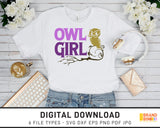 Owl Girl - SVG Digital Download
