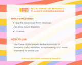 Geometric Pastels Digital Papers Pack