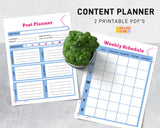 Content Planner Printable