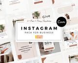Instagram Template Pack For Business (Posts + Stories)