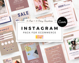 Instagram Template Pack For ECommerce (Posts + Stories)