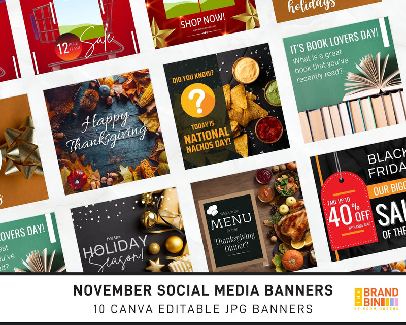 November Social Media Banners
