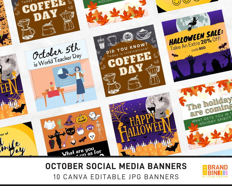 October Social Media Banners