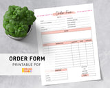 Order Form Printable