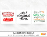Sarcastic SVG Bundle Digital Designs