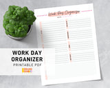 Work Day Organizer Printable