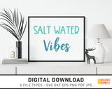Salt Water Vibes - SVG Digital Download