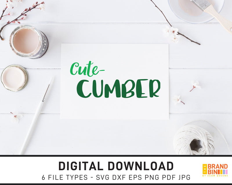 Cute Cumber - SVG Digital Download