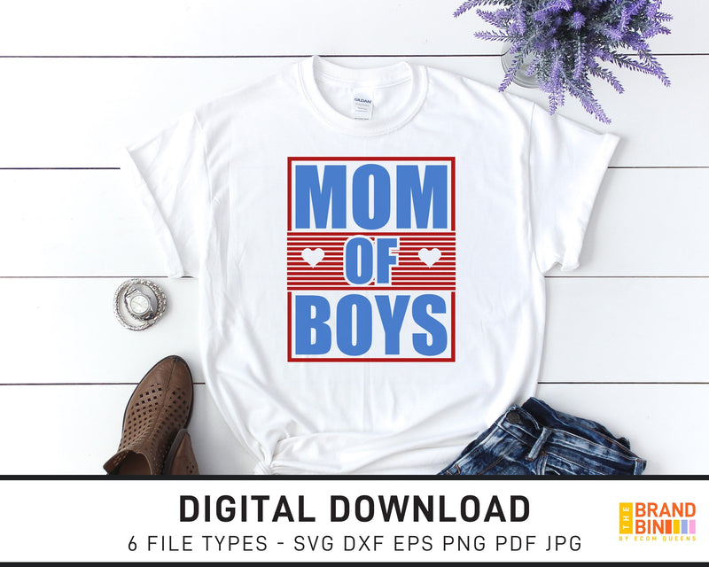 Mom Of Boys - SVG Digital Download