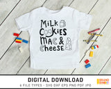 Milk Cookies Mac & Cheese - SVG Digital Download