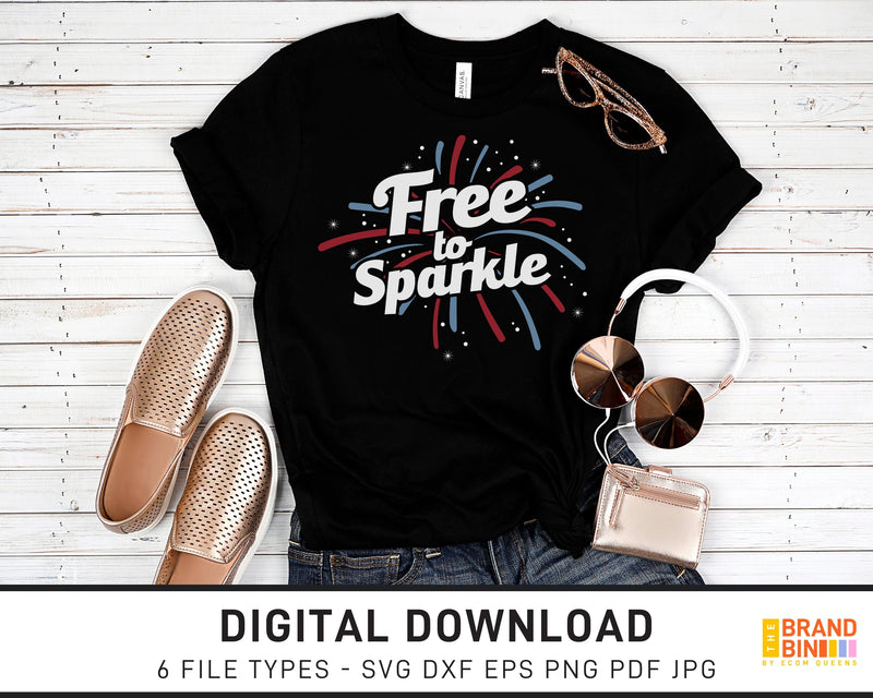 Free To Sparkle - SVG Digital Download