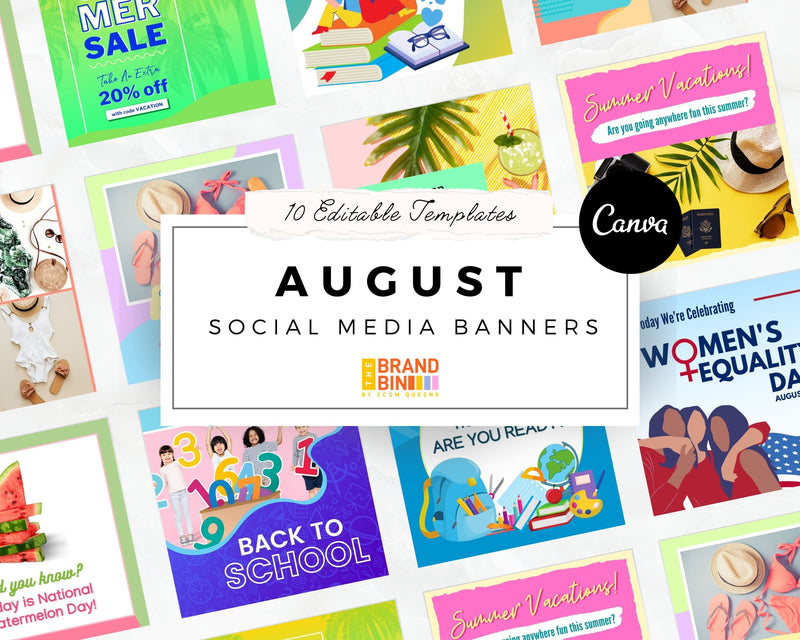 August Social Media Banners