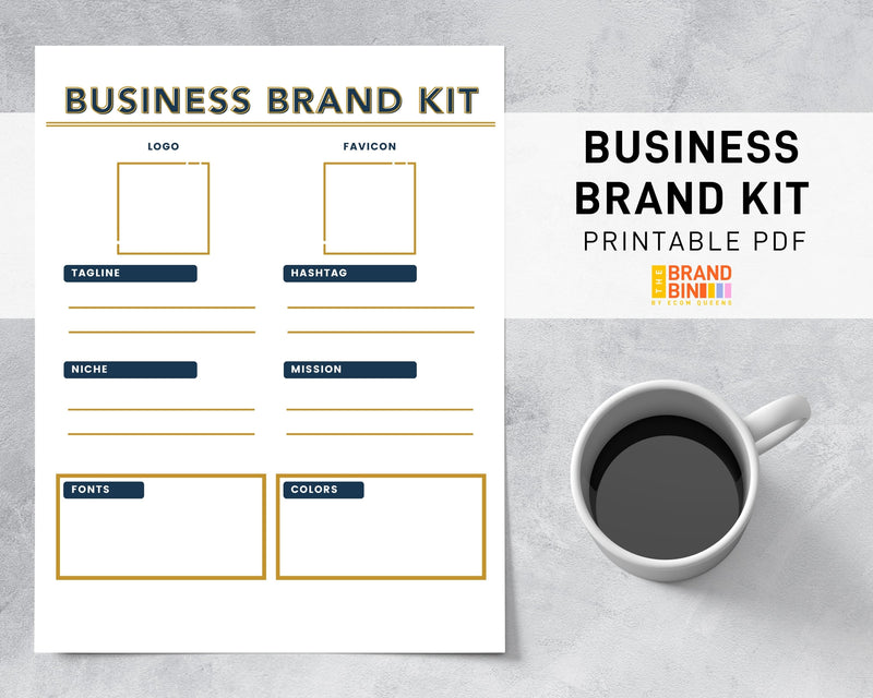 Business Brand Kit Printable