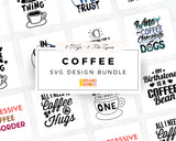 Coffee SVG Bundle Digital Designs