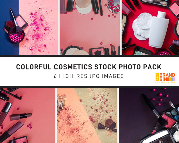 Colorful Cosmetics Stock Photo Pack