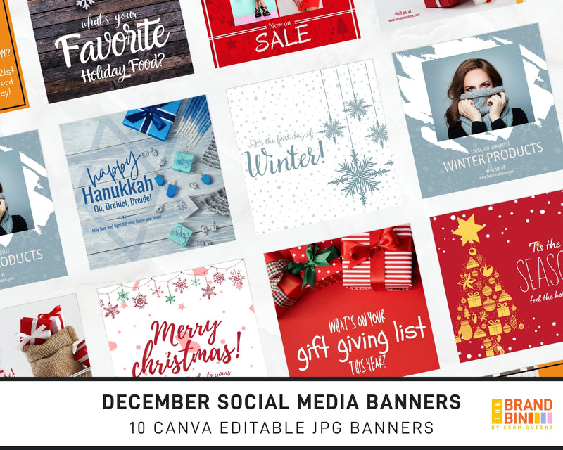 December Social Media Banners