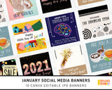 January Social Media Banners