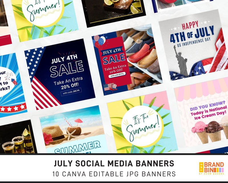 July Social Media Banners