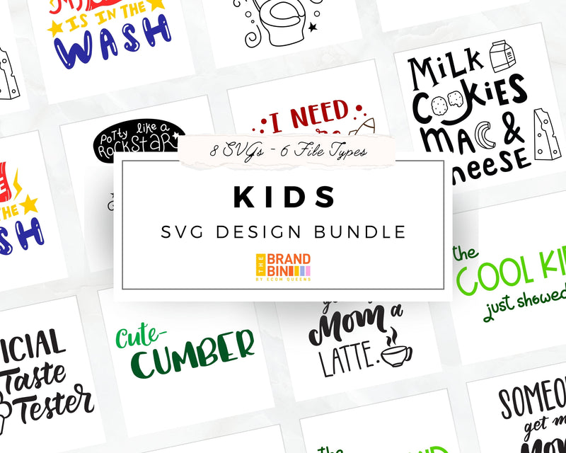 Kids SVG Bundle Digital Designs