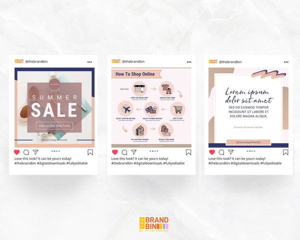 Instagram Template Pack For ECommerce (Posts + Stories)