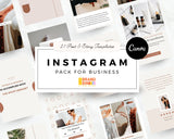 Instagram Template Pack For Business (Posts + Stories)