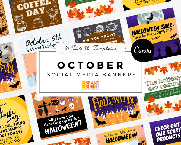 October Social Media Banners