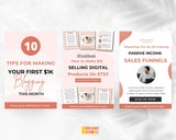 Pinterest Template Pack for Blogging & Business
