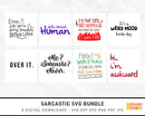 Sarcastic SVG Bundle Digital Designs