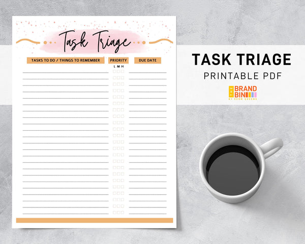 Task Triage Printable