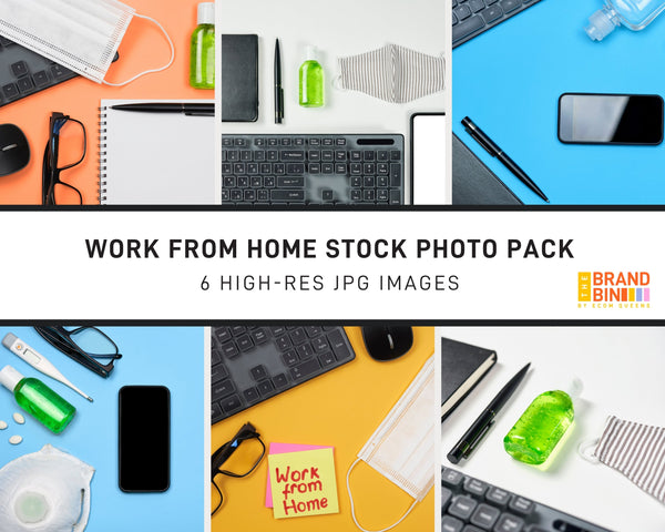 Work From Home Stock Photo Pack